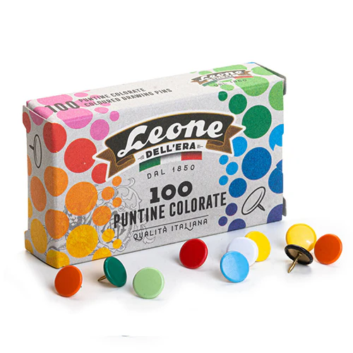 Leone Dell'era Thumbtacks Combo Pack of White and Assorted Colors - Image 3
