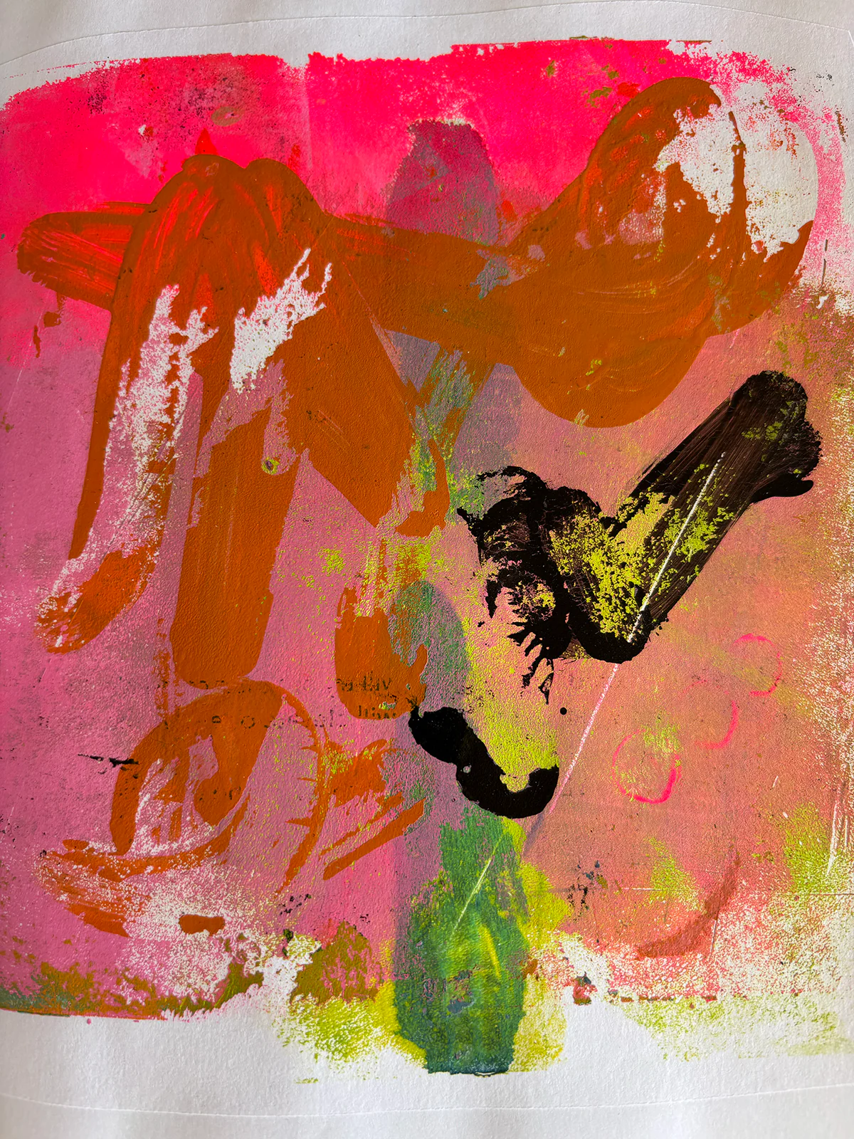 MARK MAKING WITH GELLI PLATES: April 18 with e bond - Image 4