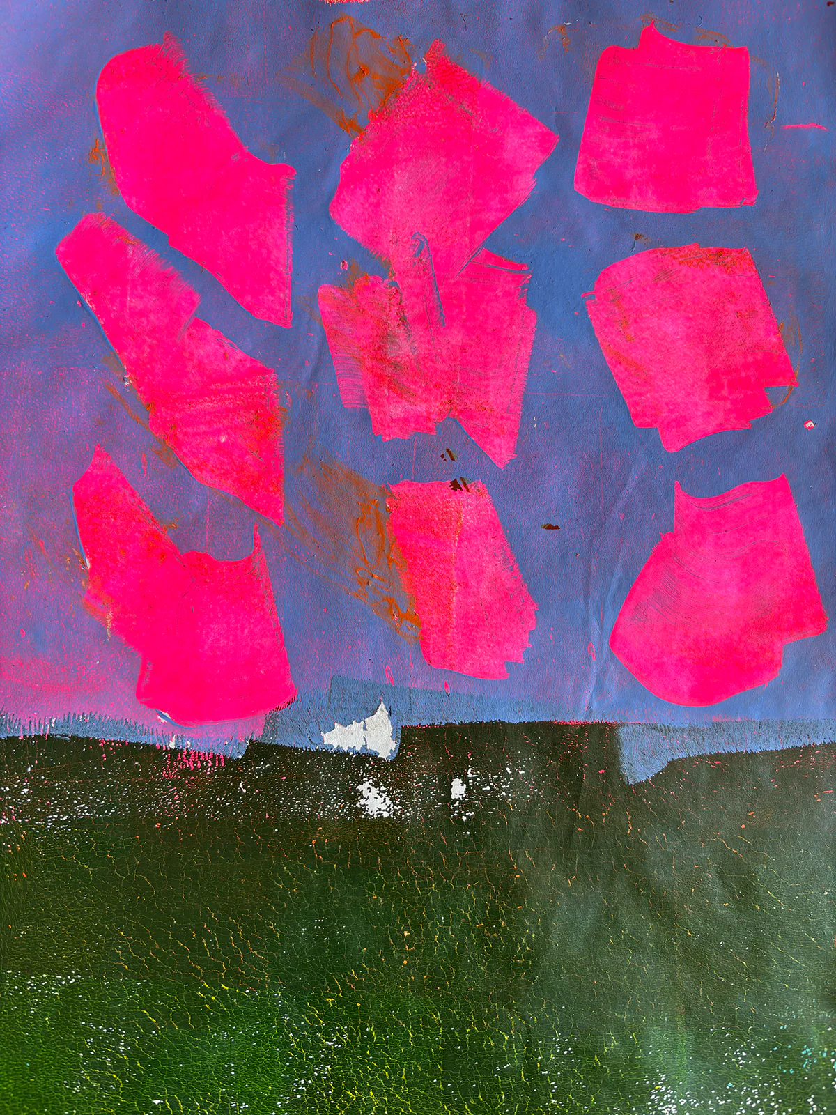 MARK MAKING WITH GELLI PLATES: April 18 with e bond - Image 7