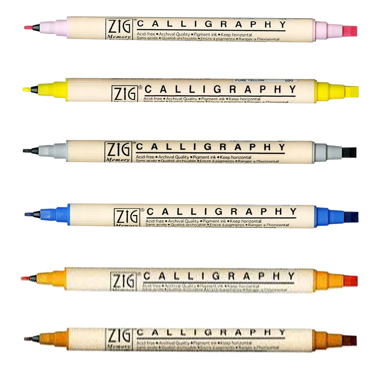 ZIG Memory System Calligraphy Markers