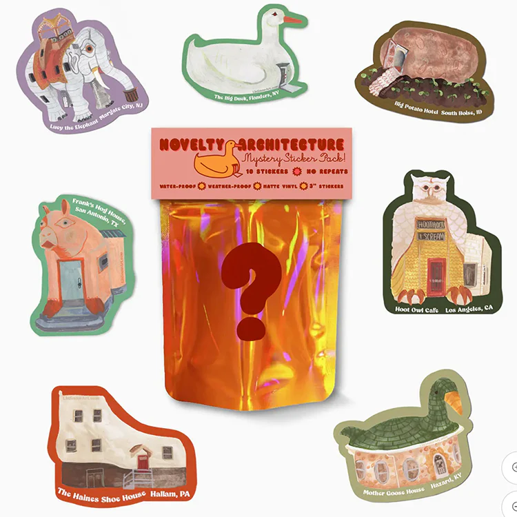 Mystery Novelty Architecture Sticker Pack