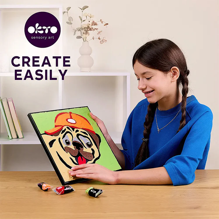Okto Clay-By-Number Kit, Pug - Image 3