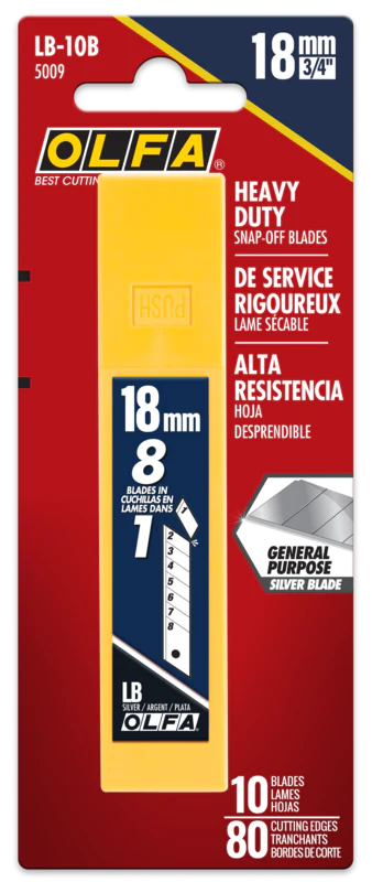 Olfa Heavy Duty 18mm Blades (LB-5B & LB-10B) - Image 3