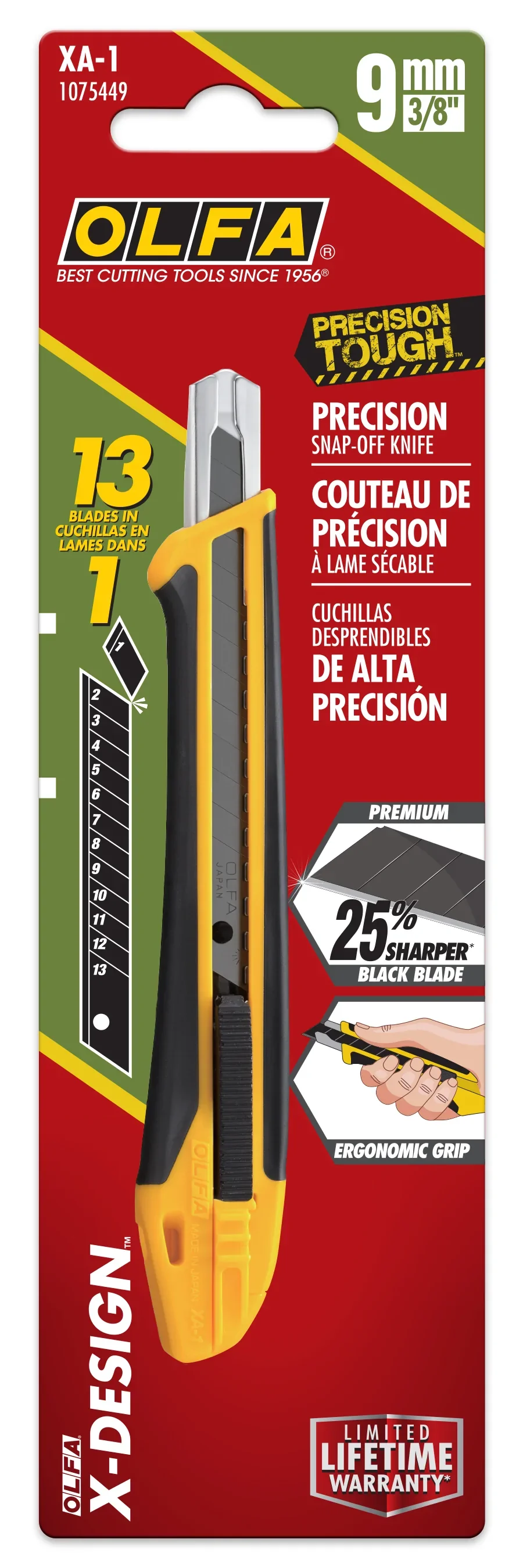 Olfa XA-1 Fiberglass Precision Knife 9mm - Image 3