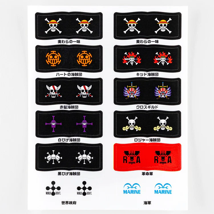 Hobonichi ONE PIECE magazine: Pirate Flag Index Stickers - Image 2