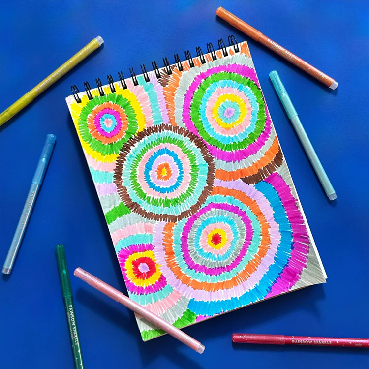 Ooly Rainbow Sparkle Glitter Markers, Set of 15 - Image 4