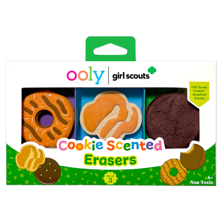 OOLY x Girl Scouts Cookie Scented Erasers set of 3