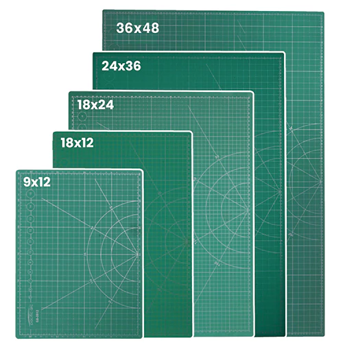 Pacific Arc Self Healing Cutting Mats, in Green/Black or Translucent, Various Sizes - Image 9