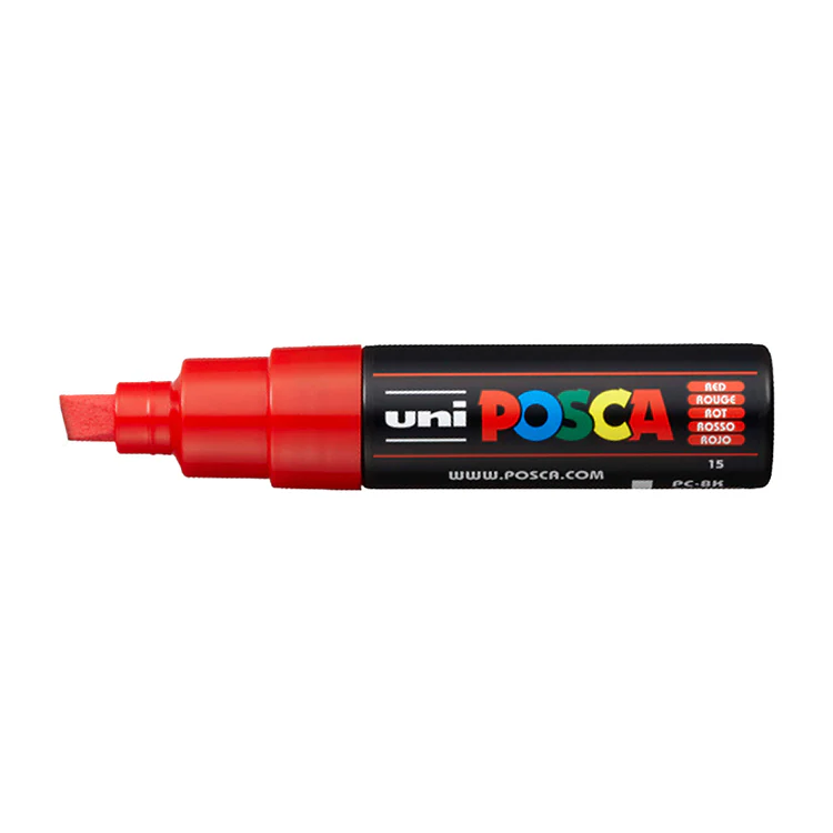 POSCA Paint Markers, Broad Chisel Tip PC-8K in Various Colors - Image 14