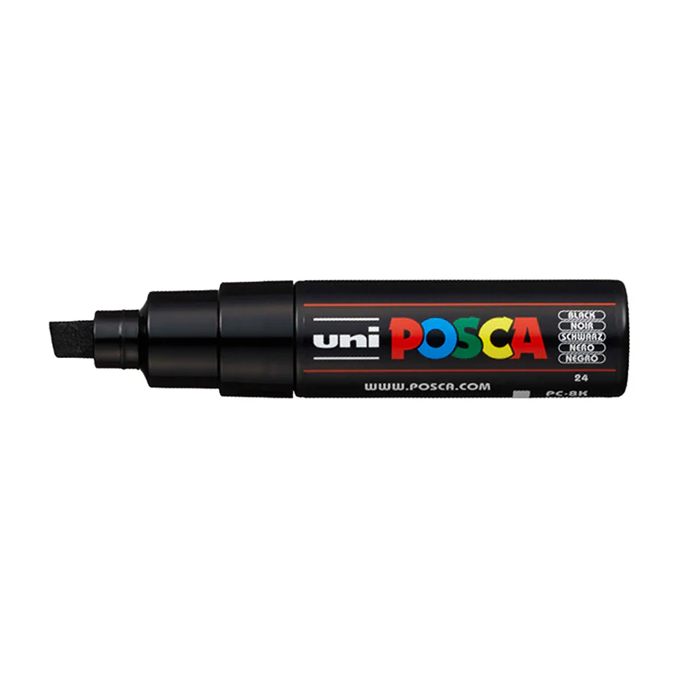 POSCA Paint Markers, Broad Chisel Tip PC-8K in Various Colors - Image 24