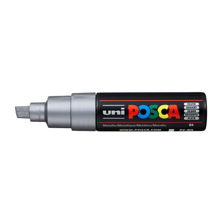POSCA Paint Markers, Broad Chisel Tip PC-8K in Various Colors - Image 25