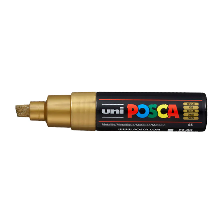 POSCA Paint Markers, Broad Chisel Tip PC-8K in Various Colors - Image 26