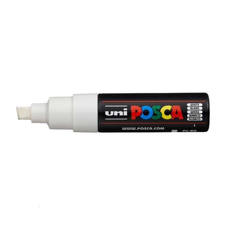 POSCA Paint Markers, Broad Chisel Tip PC-8K in Various Colors - Image 6