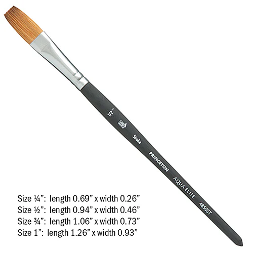 Princeton Aqua Elite Series 4850 Synthetic Kolinsky Brushes - Image 11