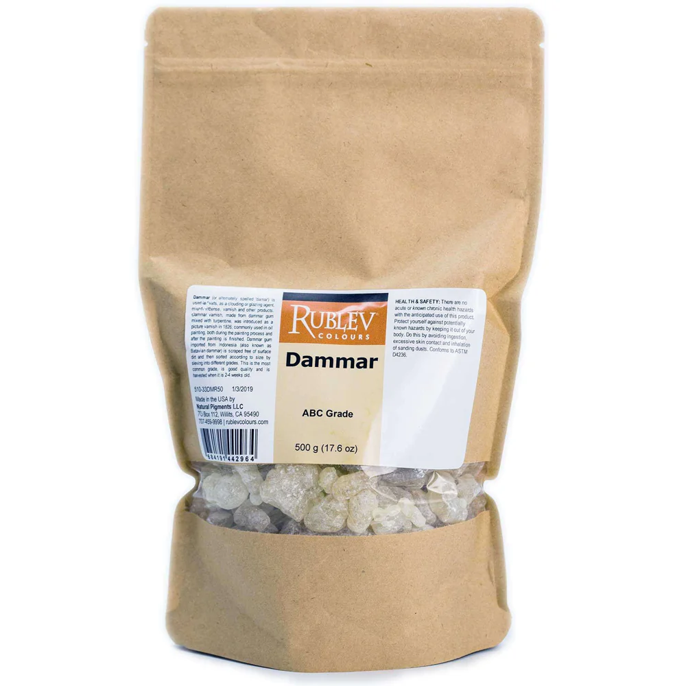 Rublev Dammar Resin Crystals 250g or 500g