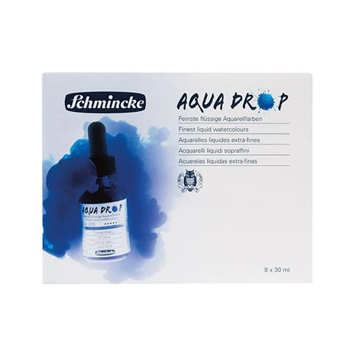 Schmincke Aqua Drop Liquid Watercolors, 8 x 30ml Bottles - Image 2