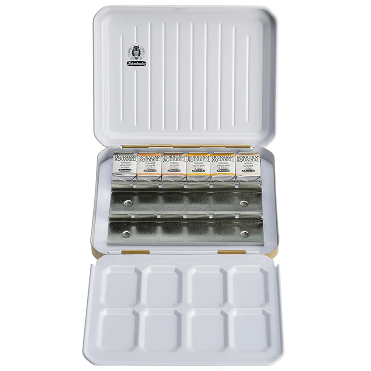 Schmincke Horadam 6 1/2-Pan Gold Watercolor Set, Special Edition - Image 3