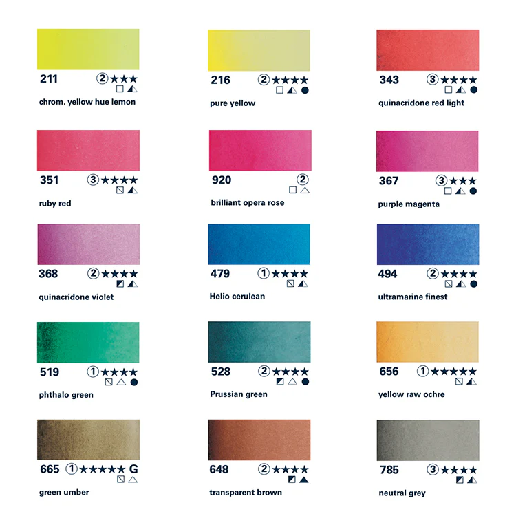 Schmincke Horadam 12 1/2-Pan “Pretty Pink” Watercolor Set, Special Edition - Image 5