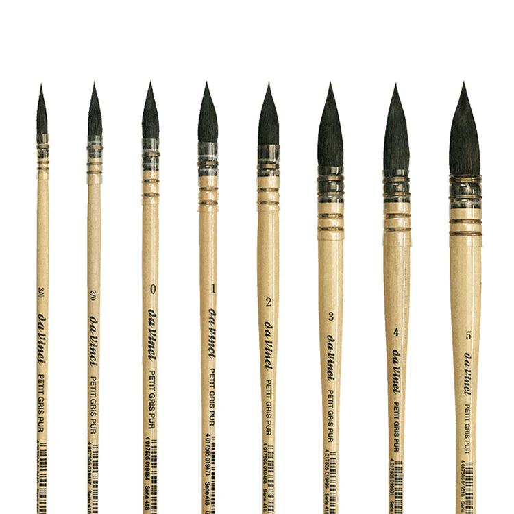 da Vinci Petit Gris Blue Squirrel Brushes, Quills