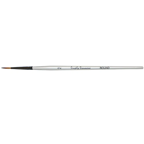 Simply Simmons Synthetic Round Brushes, Various Sizes - Image 5
