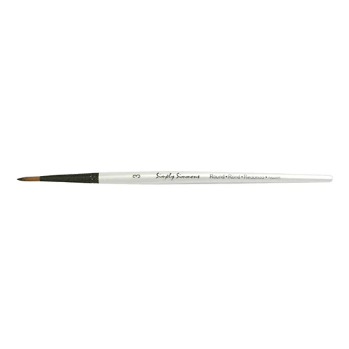 Simply Simmons Synthetic Round Brushes, Various Sizes - Image 6