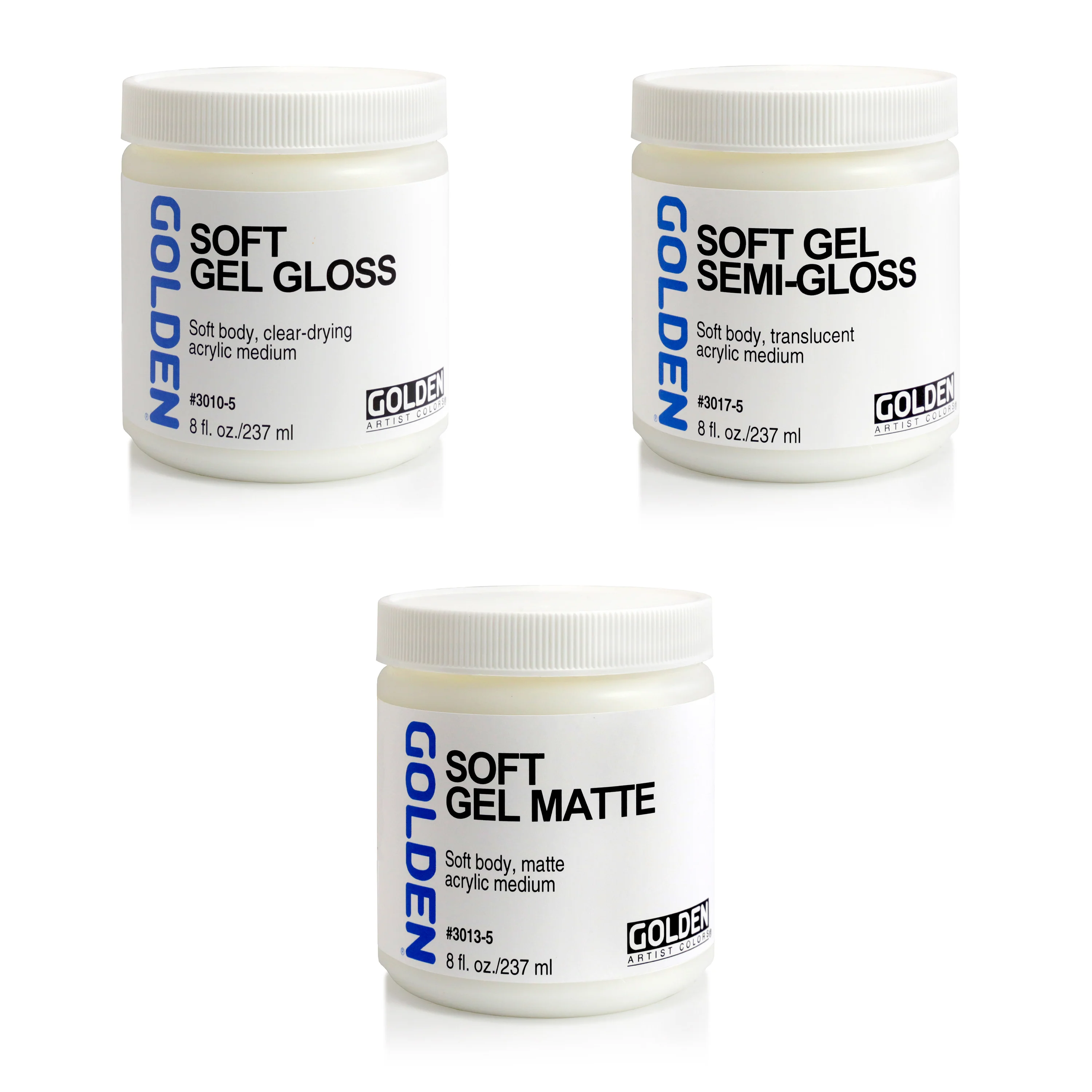 GOLDEN Soft Gel Mediums 8oz