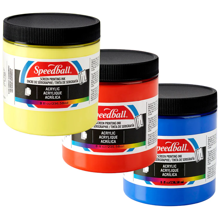 Speedball Acrylic Screen Printing Inks Various Colors 8oz