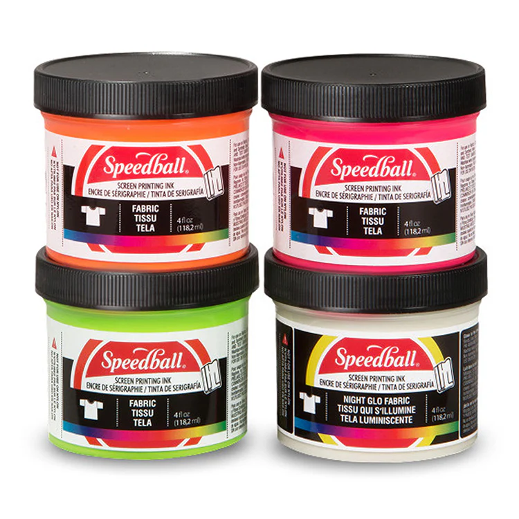 Speedball Fabric Set Fluorescent & Night Glo Inks - Image 3