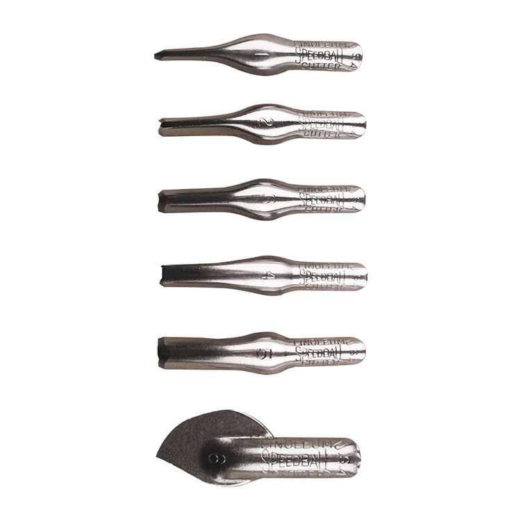 Speedball Lino Cutter Replacement Blades No. 1-6
