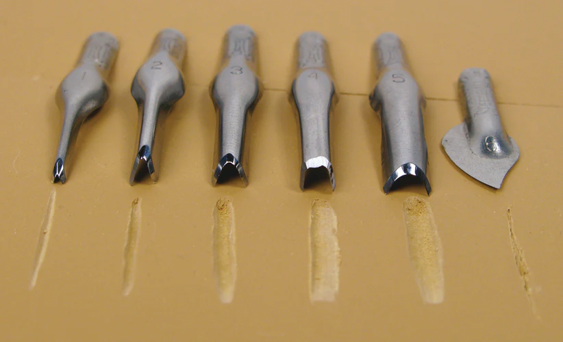 Speedball Lino Cutter Replacement Blades No. 1-6 - Image 9