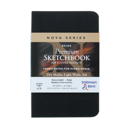 Stillman & Birn, Nova Series Beige Toned Softbound Sketchbooks, Various Sizes - Image 2