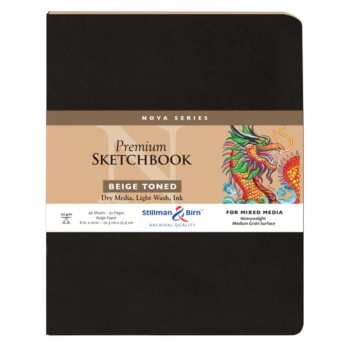 Stillman & Birn, Nova Series Beige Toned Softbound Sketchbooks, Various Sizes - Image 3