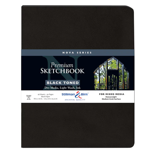Stillman & Birn, Nova Series Black Toned Softbound Sketchbooks, Various Sizes - Image 3