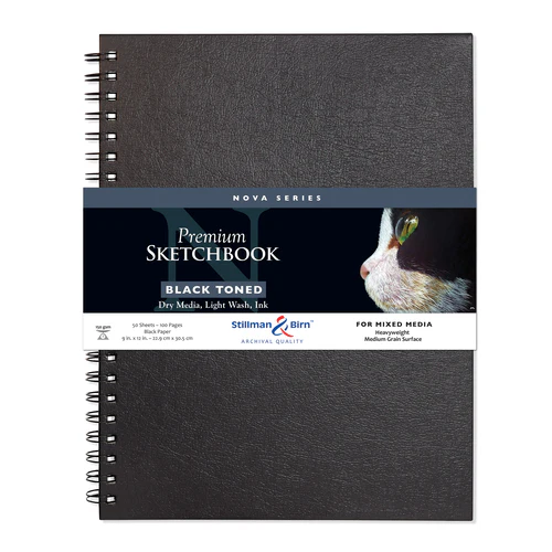 Stillman & Birn  Nova Series Black Toned Wirebound Sketchbooks in 2 Sizes