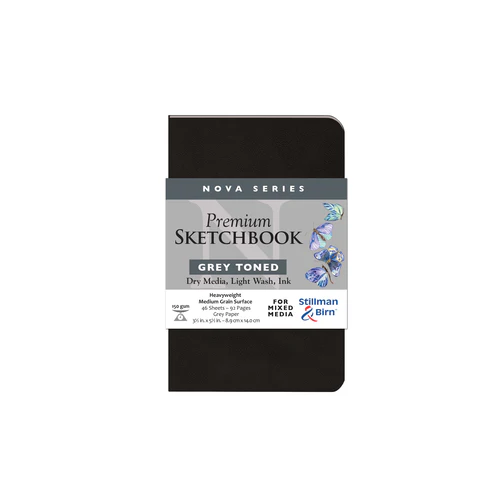 Stillman & Birn, Nova Series Grey Toned Softbound Sketchbooks, Various Sizes - Image 2