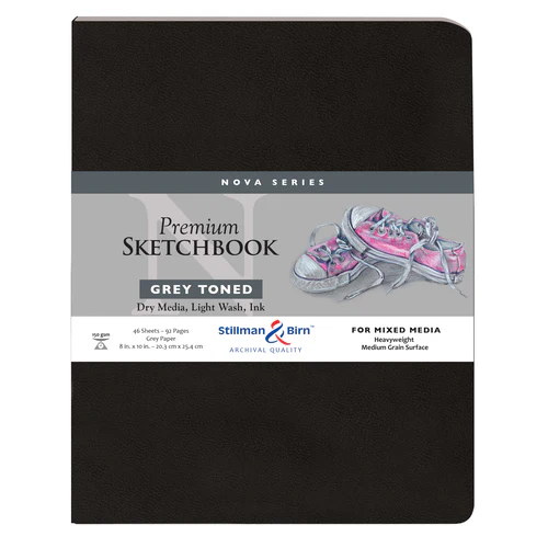 Stillman & Birn, Nova Series Grey Toned Softbound Sketchbooks, Various Sizes - Image 3