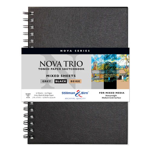 Stillman & Birn  Nova Trio Series Mixed Sheets Sketchbooks in Softbound or Wirebound - Image 2