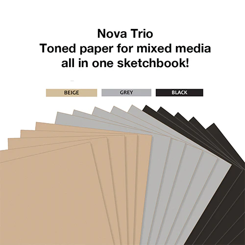 Stillman & Birn  Nova Trio Series Mixed Sheets Sketchbooks in Softbound or Wirebound - Image 3