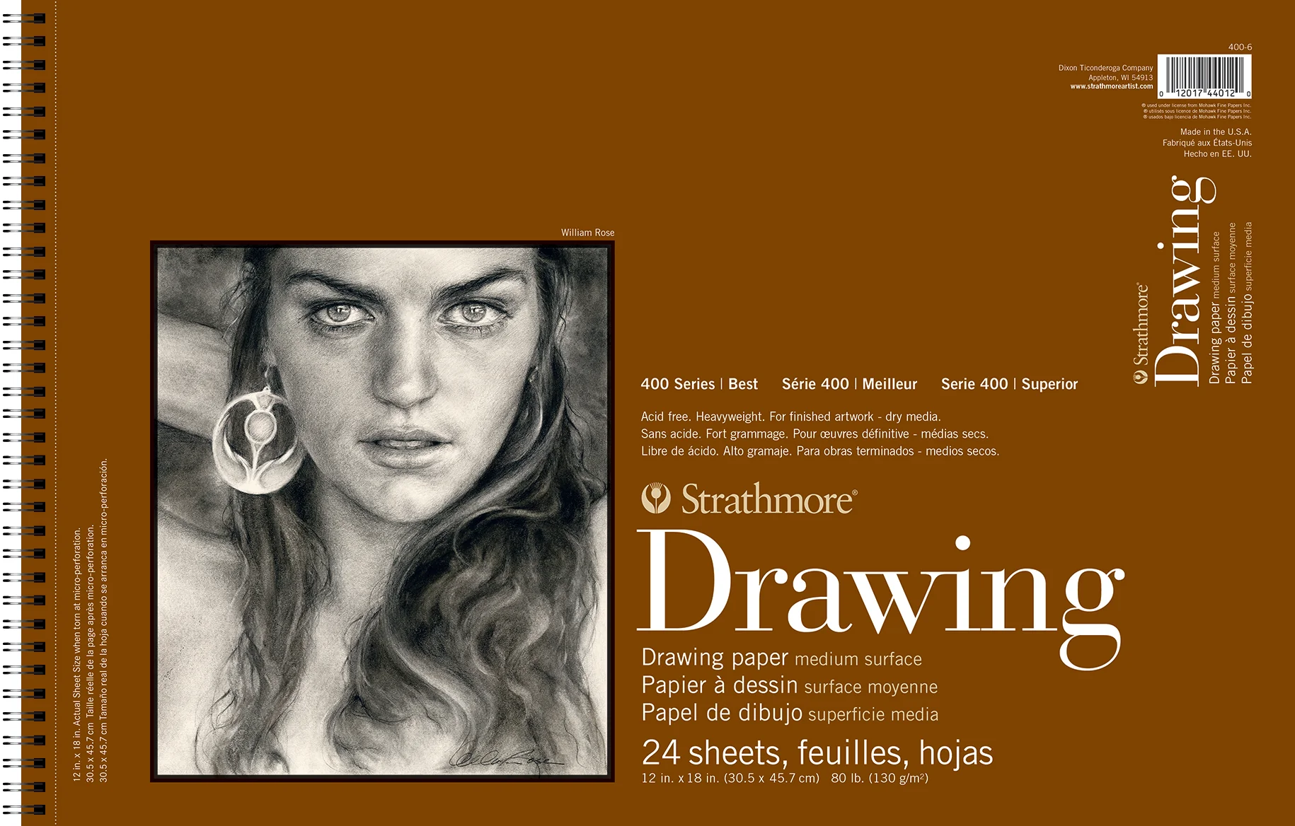 Strathmore Medium Drawing Pads 400 Series, Various Sizes - Image 5