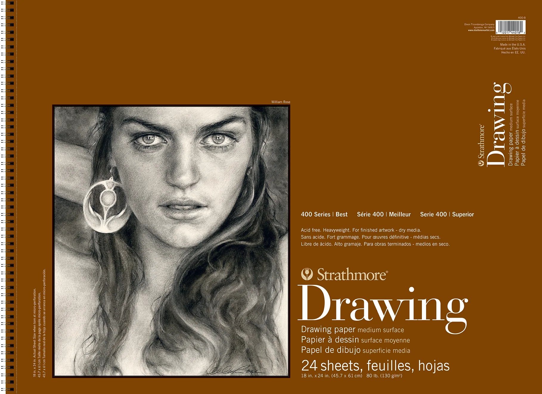 Strathmore Medium Drawing Pads 400 Series, Various Sizes - Image 7