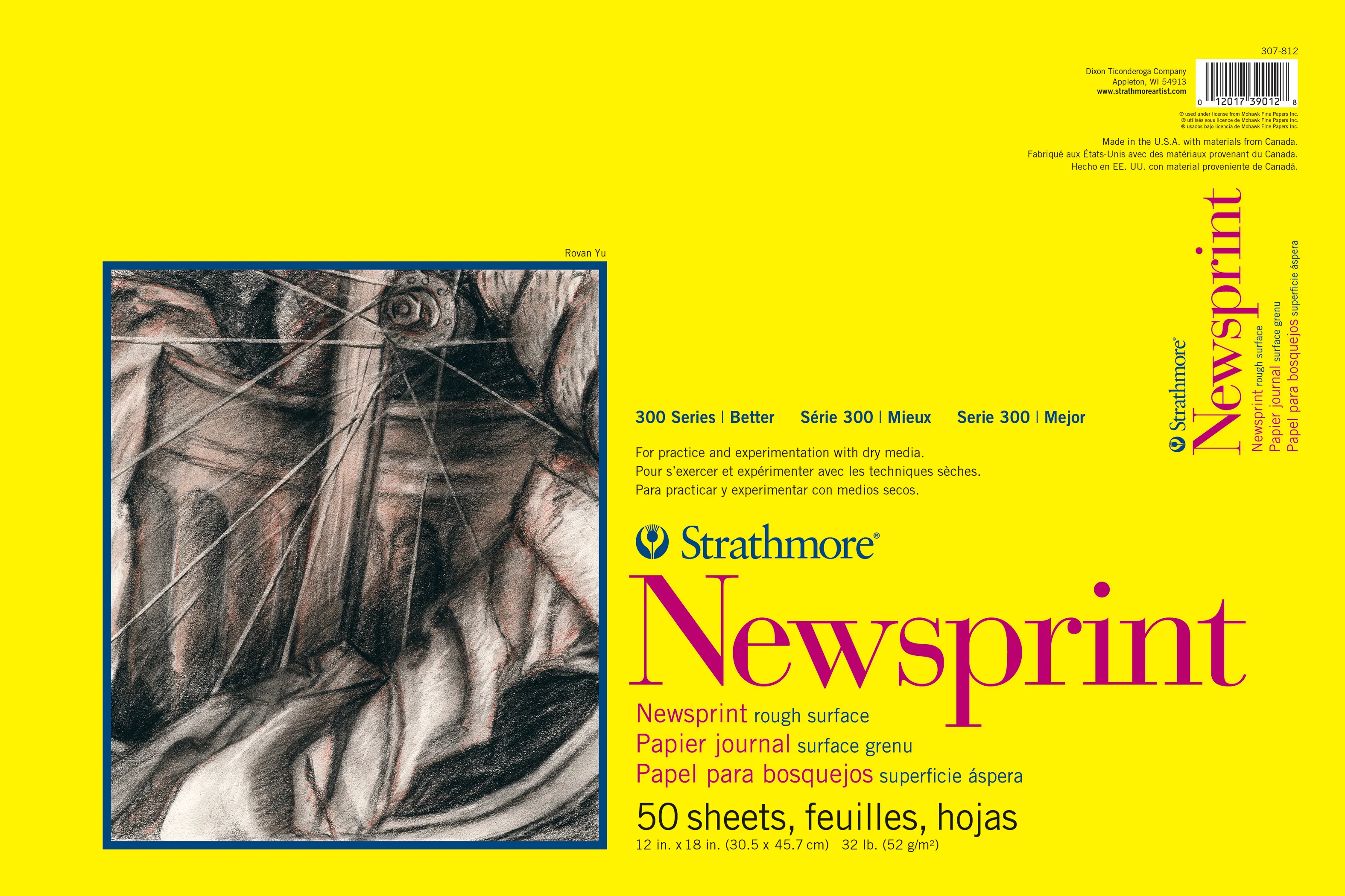 Strathmore Newsprint Pads 300 Series, Various Sizes - Image 3