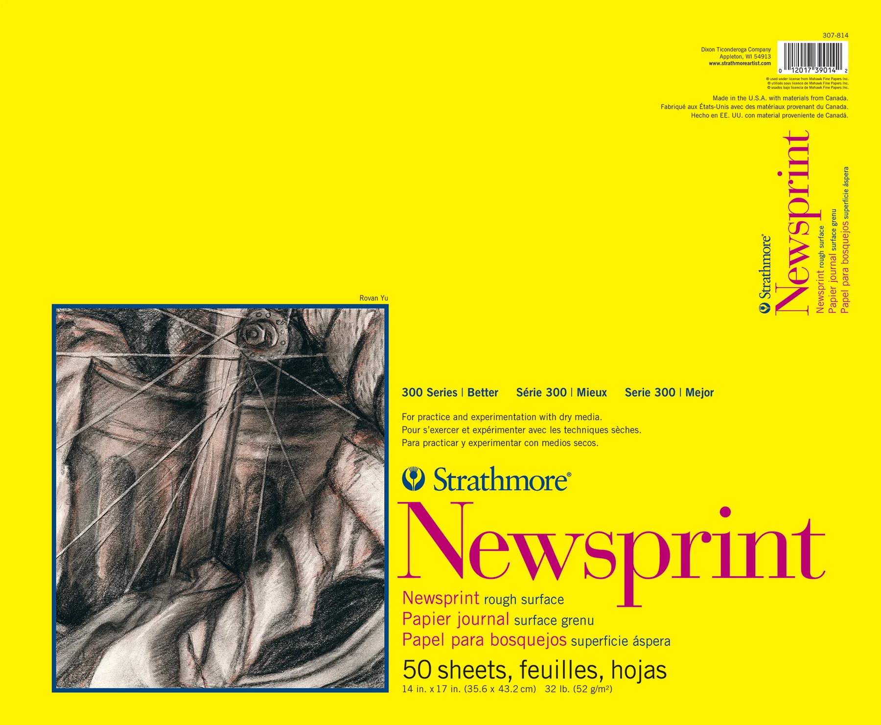 Strathmore Newsprint Pads 300 Series, Various Sizes - Image 4