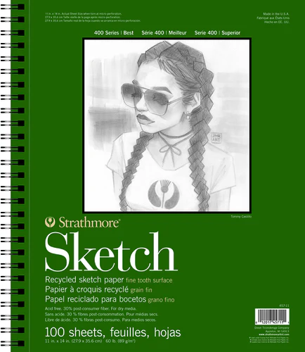 Strathmore Recycled Sketch Pads 400 Series, Various Sizes - Image 4
