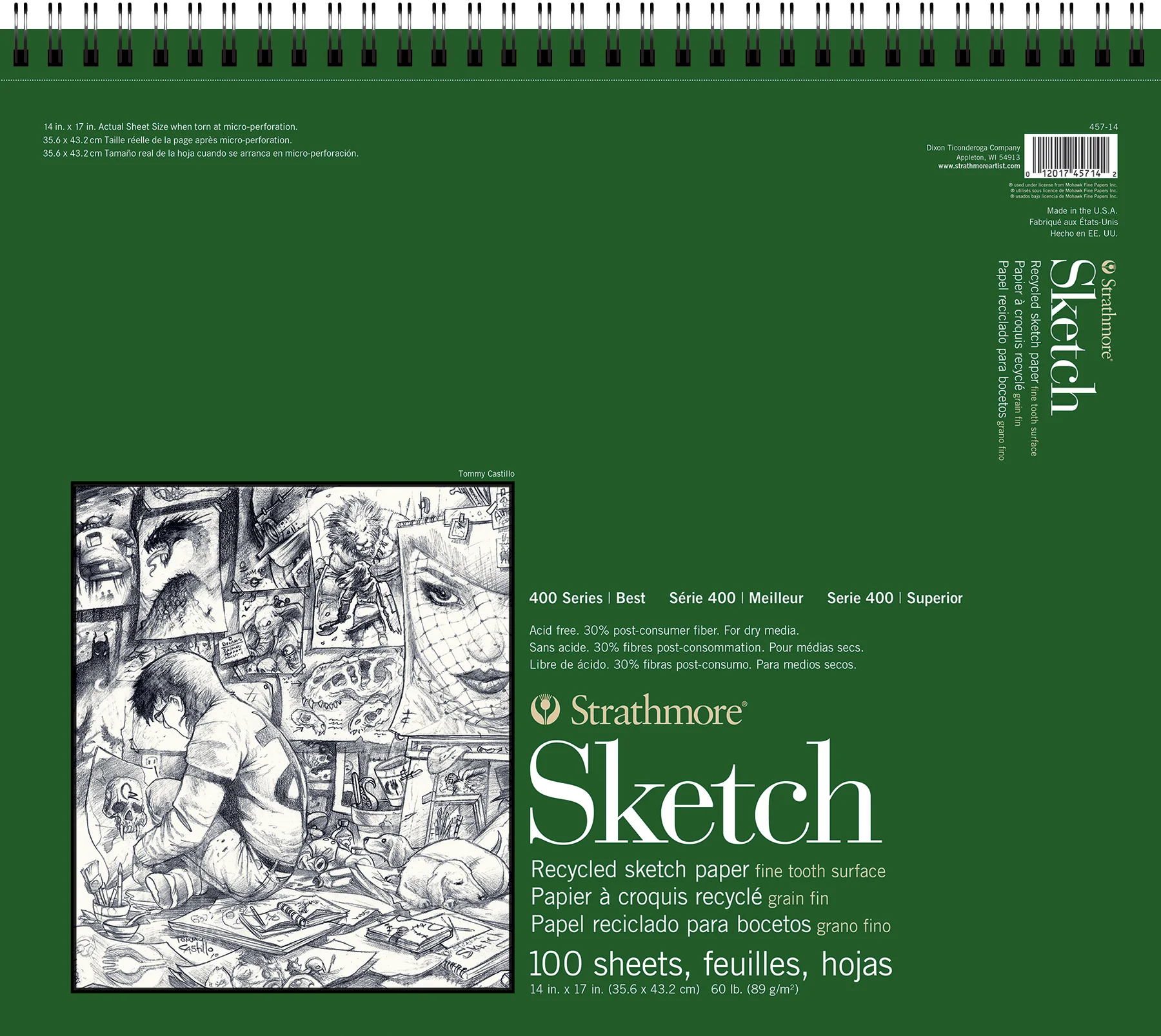 Strathmore Recycled Sketch Pads 400 Series, Various Sizes - Image 5