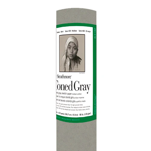 Strathmore 400 Series Sketch Paper, Toned, 42"x10yd Roll - Image 3