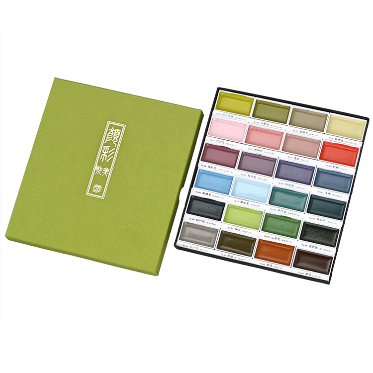 Kuretake Gansai Tambi 24 Color Set, "Art Nouveau" Set Ⅱ - Image 3