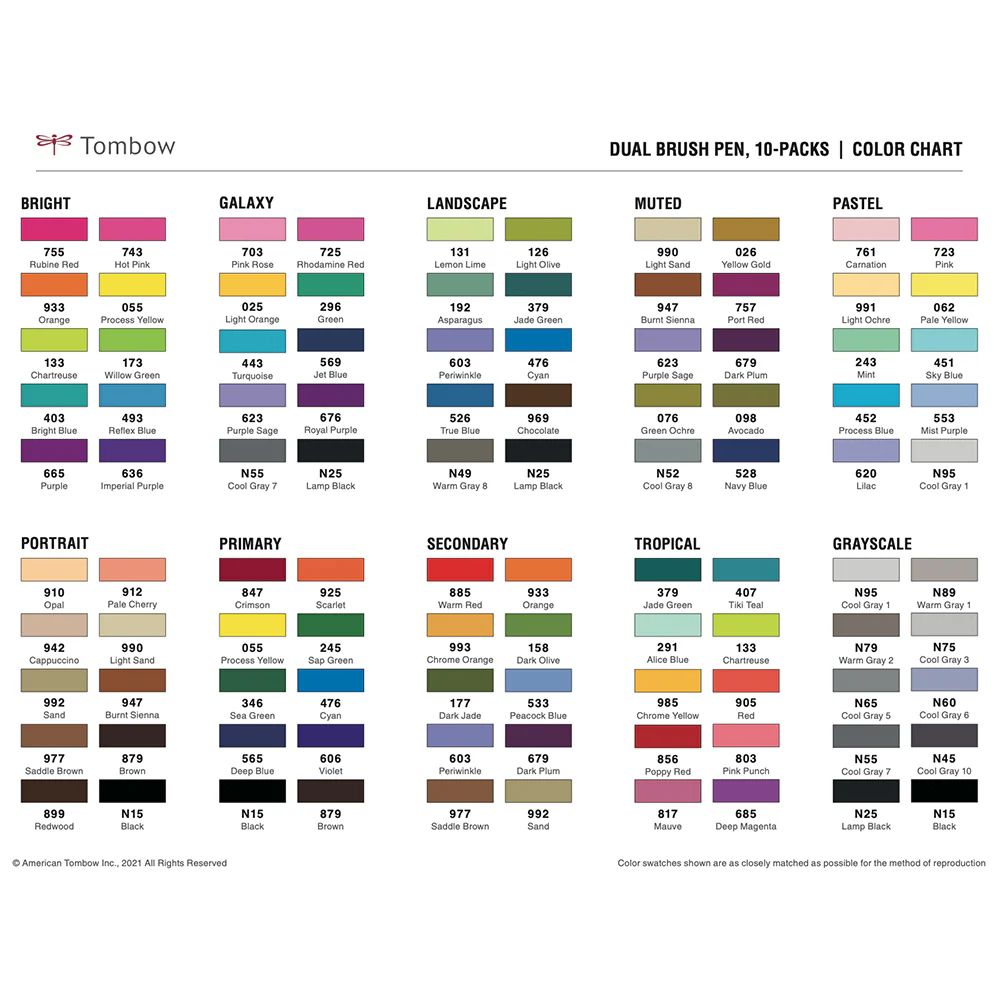 Tombow Dual Brush Pen Sets - Image 11