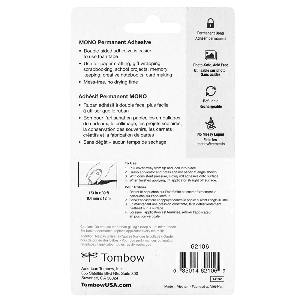 Tombow MONO Permanent Adhesive Applicator - Image 3