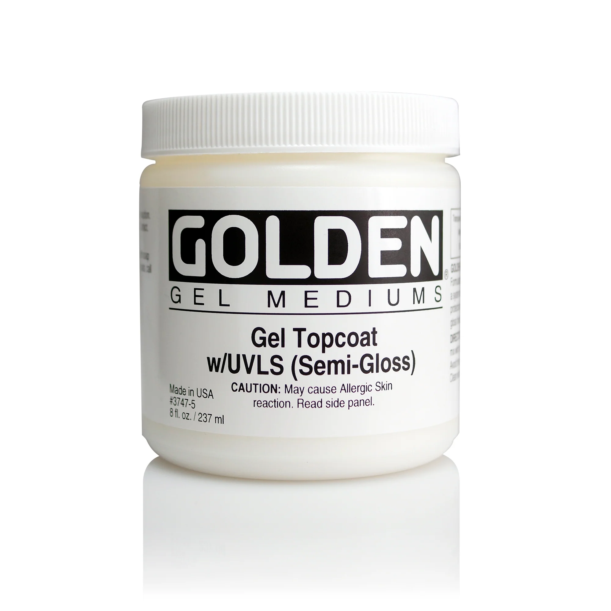 GOLDEN Topcoat Gel W/ Uvls 8oz - Image 2