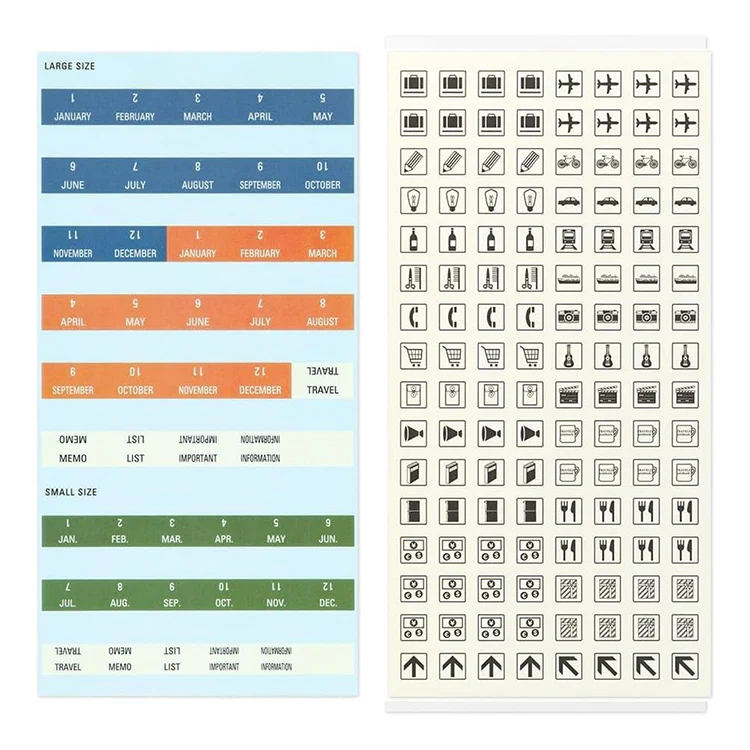 TRAVELER'S Company Sticker Set for Diary 2026 - Image 3